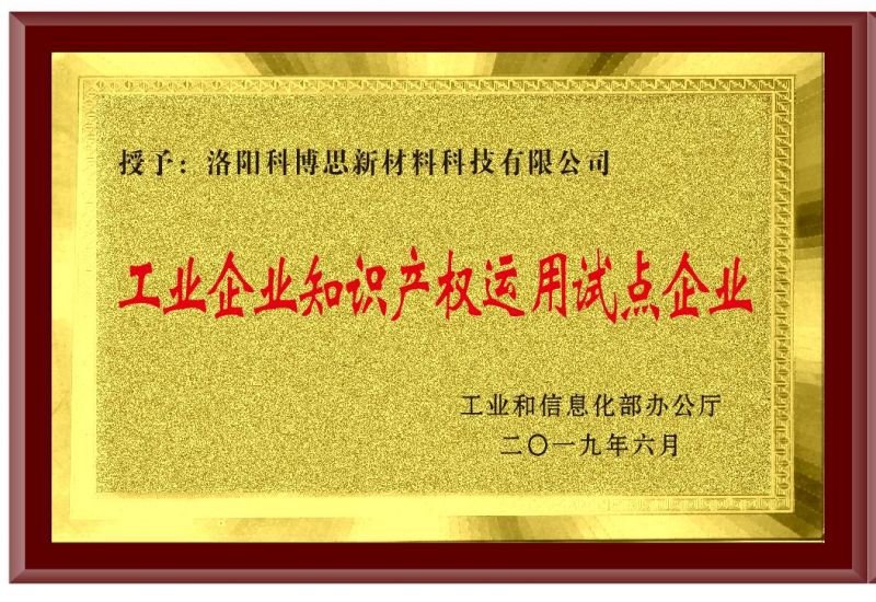 工業(yè)企業(yè)知識產(chǎn)權運用試點(diǎn)企業(yè)